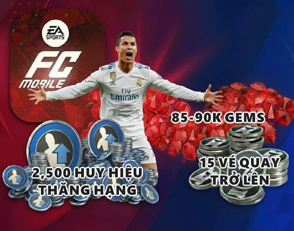 Reg 85 - 90K GEMS + 15 vé quay